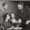 Donald Moffitt [right] and unidentified others in rehearsal for Ulysses in Nighttown