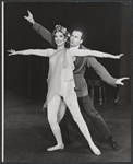 Anne Meara and unidentified in rehearsal for the 1958 Off-Broadway production of Ulysses in Nighttown