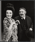 Zero Mostel [at right] and unidentified in the 1974 Broadway production of Ulysses in Nighttown