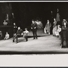 Fionnula Flanagan [in bed], Zero Mostel [center with derby], Beulah Garrick [second from right] and ensemble in the 1974 Broadway production of Ulysses in Nighttown