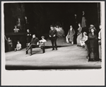 Fionnula Flanagan [in bed], Zero Mostel [center with derby], Beulah Garrick [second from right] and ensemble in the 1974 Broadway production of Ulysses in Nighttown