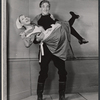 Donald Moffat and unidentified in the 1957 Broadway production of Under Milk Wood