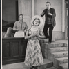 Donald Houston [right] and unidentified others in the 1957 Broadway production of Under Milk Wood