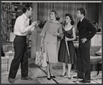 Gig Young, Nan Martin, Sandra Church and Dean Jones in the stage production Under the Yum-Yum Tree