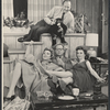 Frederick Brisson [seated above], Nan Martin, Lawrence Roman and Sandra Church in publicity photo for the stage production Under the Yum-Yum Tree