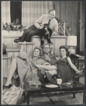 Frederick Brisson [seated above], Nan Martin, Lawrence Roman and Sandra Church in publicity photo for the stage production Under the Yum-Yum Tree