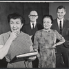 Nancy Walker, Alan Webb, Thelma Ritter and Tony Randall in rehearsal for the stage production UTBU