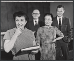 Nancy Walker, Alan Webb, Thelma Ritter and Tony Randall in rehearsal for the stage production UTBU