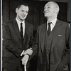 Tony Randall and Alan Webb in rehearsal for the stage production UTBU