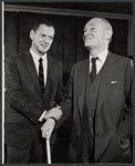 Tony Randall and Alan Webb in rehearsal for the stage production UTBU