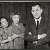 Thelma Ritter, Margaret Hamilton and Tony Randall in rehearsal for the stage production UTBU