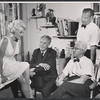 Jan Sterling, William Prince, Shepard Traube and Henry Denker in the stage production Venus at Large