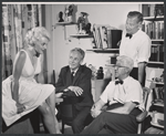 Jan Sterling, William Prince, Shepard Traube and Henry Denker in the stage production Venus at Large