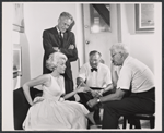 Jan Sterling, William Prince, Henry Denker and Shepard Traube in the stage production Venus at Large