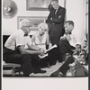 Shepard Traube, Jan Sterling, William Prince and Henry Denker in the stage production Venus at Large