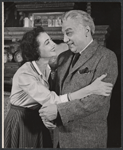 Sylvia Sidney and Luther Adler in the stage production A Very Special Baby