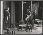 Fayne Blackburn, Peter Pagan, Peggy Romano and Robert Carroll in the stage production The Villa of Madame Vidac