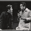 Mitchell Ryan and Richard Kuss in the stage production Wait Until Dark