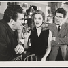 Val Bisoglio, Lee Remick and Mitchell Ryan in the stage production Wait Until Dark