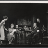 Marian Seldes, George C. Scott [left], David Opatoshu [right] and unidentified in the stage production The Wall