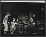 Marian Seldes, George C. Scott [left], David Opatoshu [right] and unidentified in the stage production The Wall
