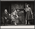 Muni Seroff [left], Yvonne Mitchell [right] and unidentified [center] in the stage production The Wall