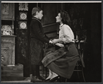 Paul Mace and Yvonne Mitchell in the stage production The Wall
