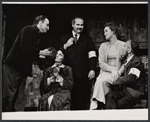 George C. Scott, Yvonne Mitchell, unidentified others and Muni Seroff in the stage production The Wall