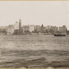North (Hudson) River - River scenes - Lower Manhattan skyline.
