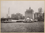 North (Hudson) River - River scenes - Lower Manhattan skyline - [Adams Express Building - Bankers Trust Company - Equitable Trust Company - Singer Manufacturing Company - West Street Building - Woolworth Building - Municipal Building - Hudson Railroad Terminal - Bank of Manhattan - City Bank-Farmers Trust Company - Downtown Athletic Club - Irving Trust Company.]