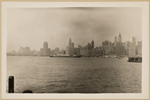 North (Hudson) River - [Lower New York skyline - Bank of Manhattan - Irving Trust Company - New York Telephone Company - Singer Manufacturing Company - Woolworth Building.]