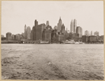 North (Hudson) River - [Lower New York skyline - Bank of Manhattan - Irving Trust Company - West Street Building - City Bank-Farmers Trust Company - Downtown Athletic Club - Standard Oil Company - Woolworth Building - Whitehall Building.]