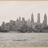 North (Hudson) River - [Lower New York skyline - Bank of Manhattan - Irving Trust Company - West Street Building - City Bank-Farmers Trust Company - Downtown Athletic Club - Standard Oil Company - Woolworth Building - Whitehall Building.]