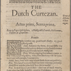 Holograph comment in a copy of John Marston's The Dutch Courtezan (1605)