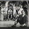Publicity photo of playwright/director Rick Besoyan (foreground) and clockwise from left: Ruth Buzzi, Danny Carroll, Richard Charles Hoh, Carol Glade, Don Stewart, Joleen Fodor, Elmarie Wendel, and Kenneth McMillan in the stage production Babes in the Wood