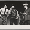 Unidentified actors and Leroy Lessane (in background) in the stage production The Ballad of Johnny Pot