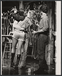 David Carradine (left) and unidentified cast members in the stage production The Ballad of Johnny Pot