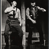 Peter Jason and unidentified actor in the stage production The Ballad of Johnny Pot