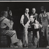 Michael Dunn and ensemble in the stage production The Ballad of the Sad Cafe