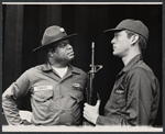 Joe Fields and William Atherton in the 1971 Off-Broadway production of The Basic Training of Pavlo Hummel