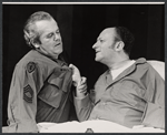 John Benson and Lee Wallace in the 1971 Off-Broadway production of The Basic Training of Pavlo Hummel