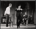 Larry Hagman, Bert Lahr and Sean Garrison in rehearsal for the stage production The Beauty Part