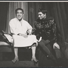 Anthony Quinn and Laurence Olivier in the stage production Becket