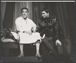 Anthony Quinn and Laurence Olivier in the stage production Becket