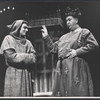 Laurence Olivier and Edward Atienza in the stage production Becket