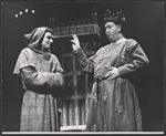 Laurence Olivier and Edward Atienza in the stage production Becket