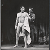 Anthony Quinn and Laurence Olivier in the stage production Becket