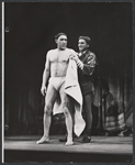 Anthony Quinn and Laurence Olivier in the stage production Becket