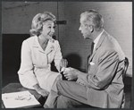 Arlene Francis and Fernand Gravet in rehearsal for the stage production Beekman Place