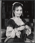 Publicity photograph of Kathleen Widdoes in the stage production The Beggar's Opera